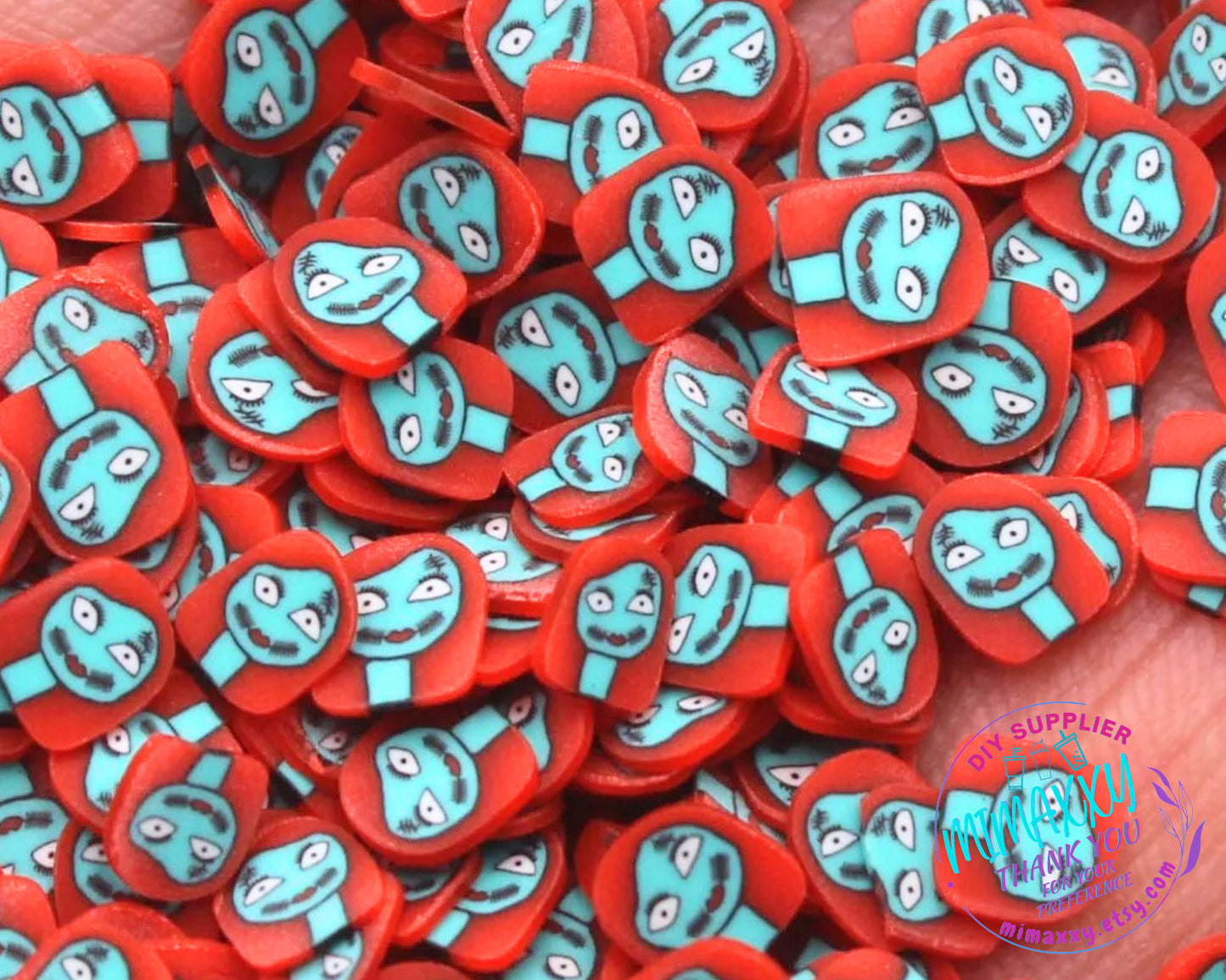 5mm SALLY, Jack / Ghost / Skeleton Polymer Clay / Sprinkle / DIY / Resin Art /Nairl art / Snow globe tumbler / Christmas, HALLOWEEN 023