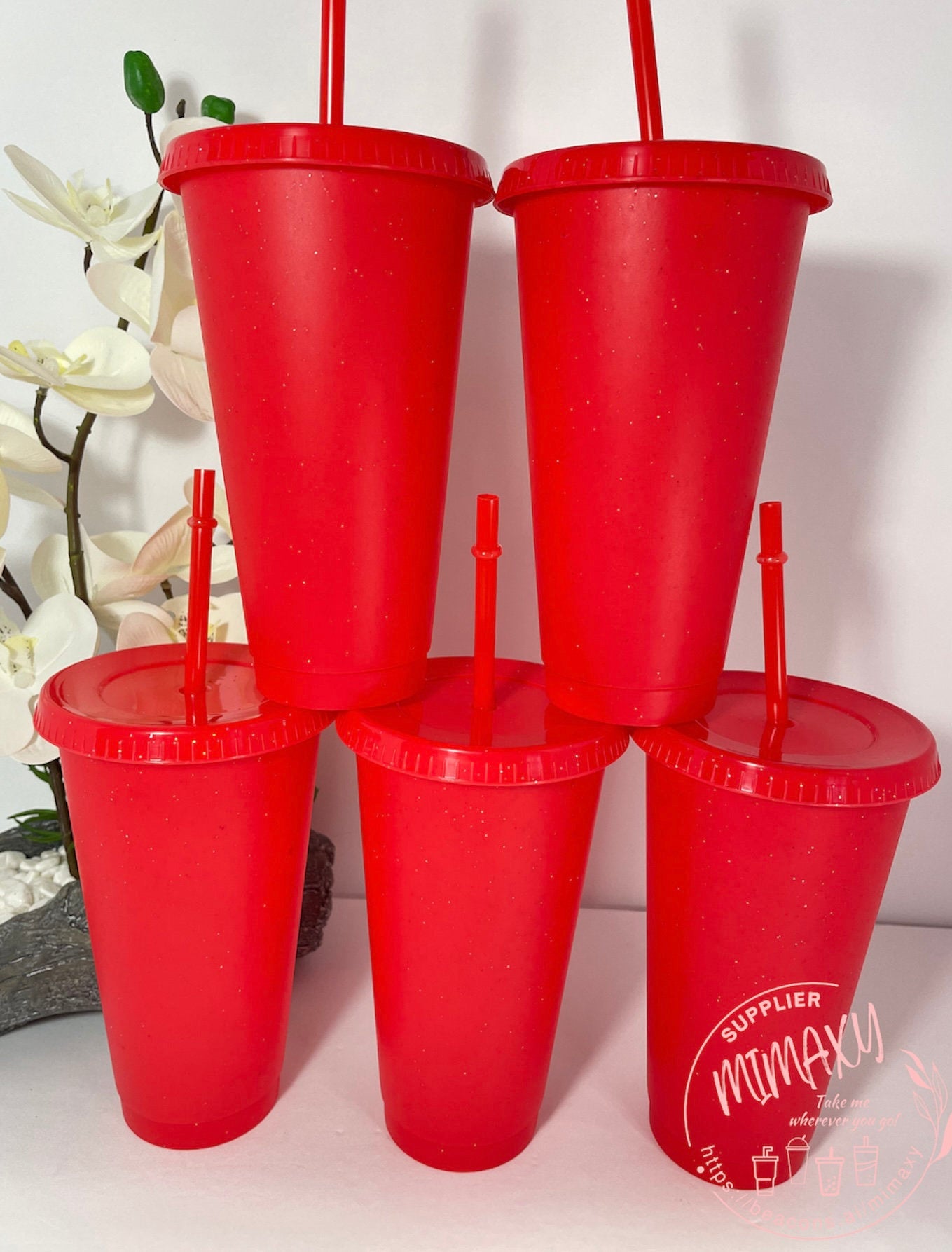 5 Pack 24oz VALENTINE'S day tumbler / Cup Solid Color / Mother's Day Gift / Pink White Red Purple Violet/Hot Pink/ DIY LOVE