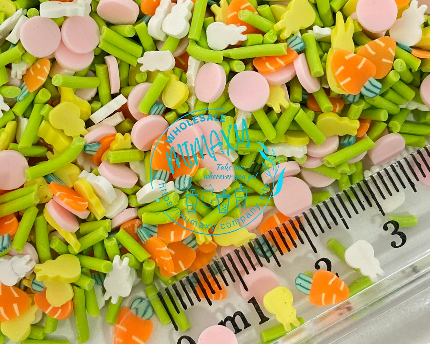 5mm Easter/Polymer Clay Slices / DIY/ Slime/ Fimo / CRAFTS / Resin art / nail art / rabbit, bunny, rainbow, sprinkles, EASTER 004