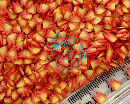 5mm FIRE FLAME/Food/ Fries /Fake Sprinkle/Fimo/Diy /Fake Food/Slime/Snow Globe Tumblers/Deco Topping/Fake Dessert/ CAMP 003