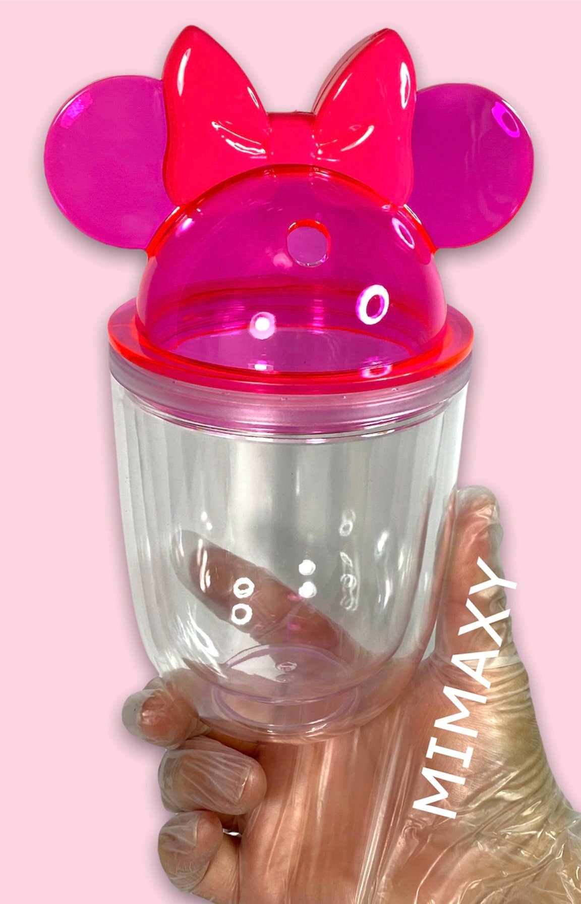 12oz MOUSE Acrylic Cup Tumbler for Kids High Quality Double Wall Tumbler/ Clear Plastic Acrylic Reusable Tumbler Cup/ DIY, perfet for crafts