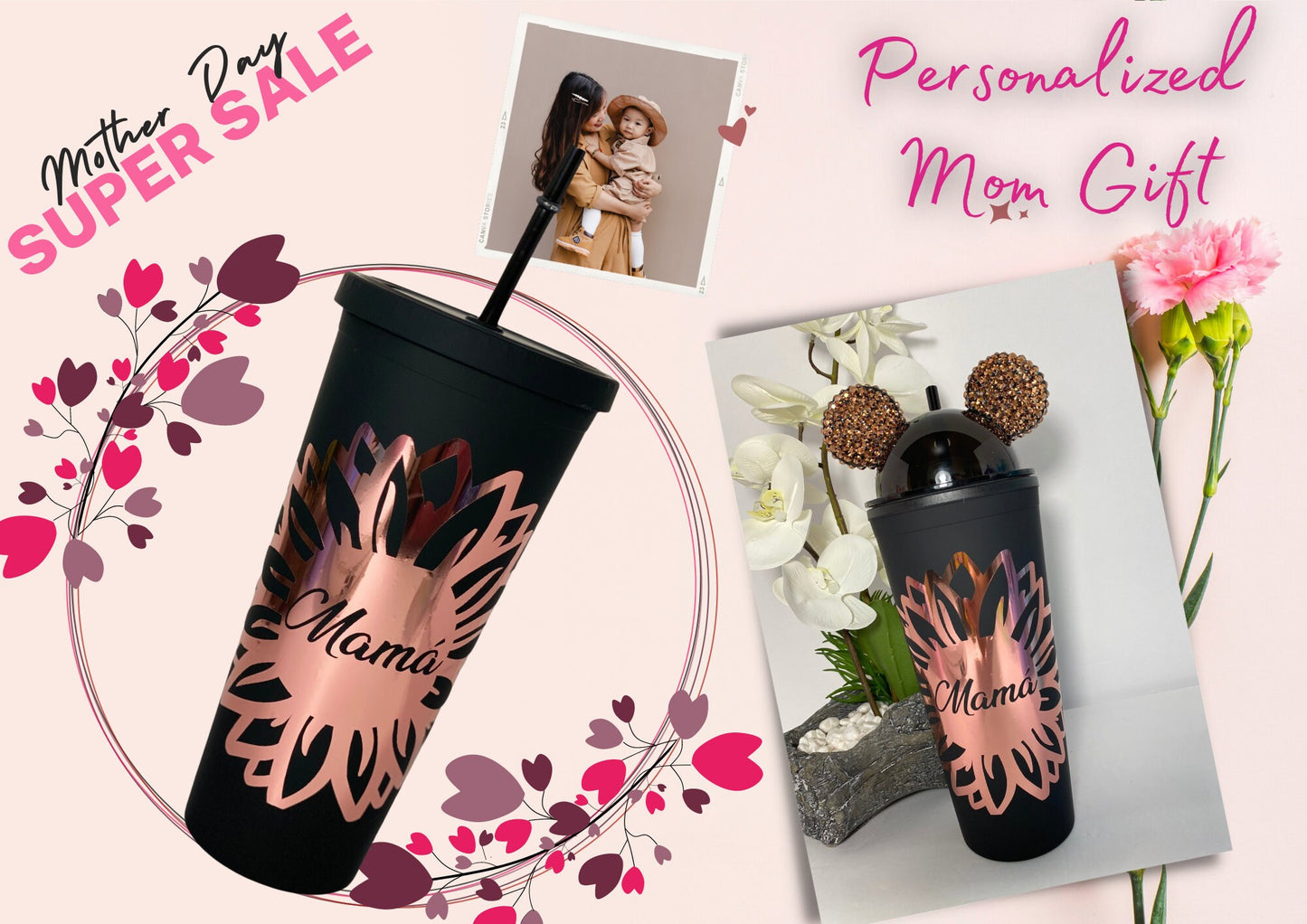 Mom Tumbler, Mothers Day Gift, Mama Bear, New Mom Gift, Boy mom, Girl mom Mama of Drama,Personalized Gifts for Mom,Tumbler Mom Cup Mama Cup