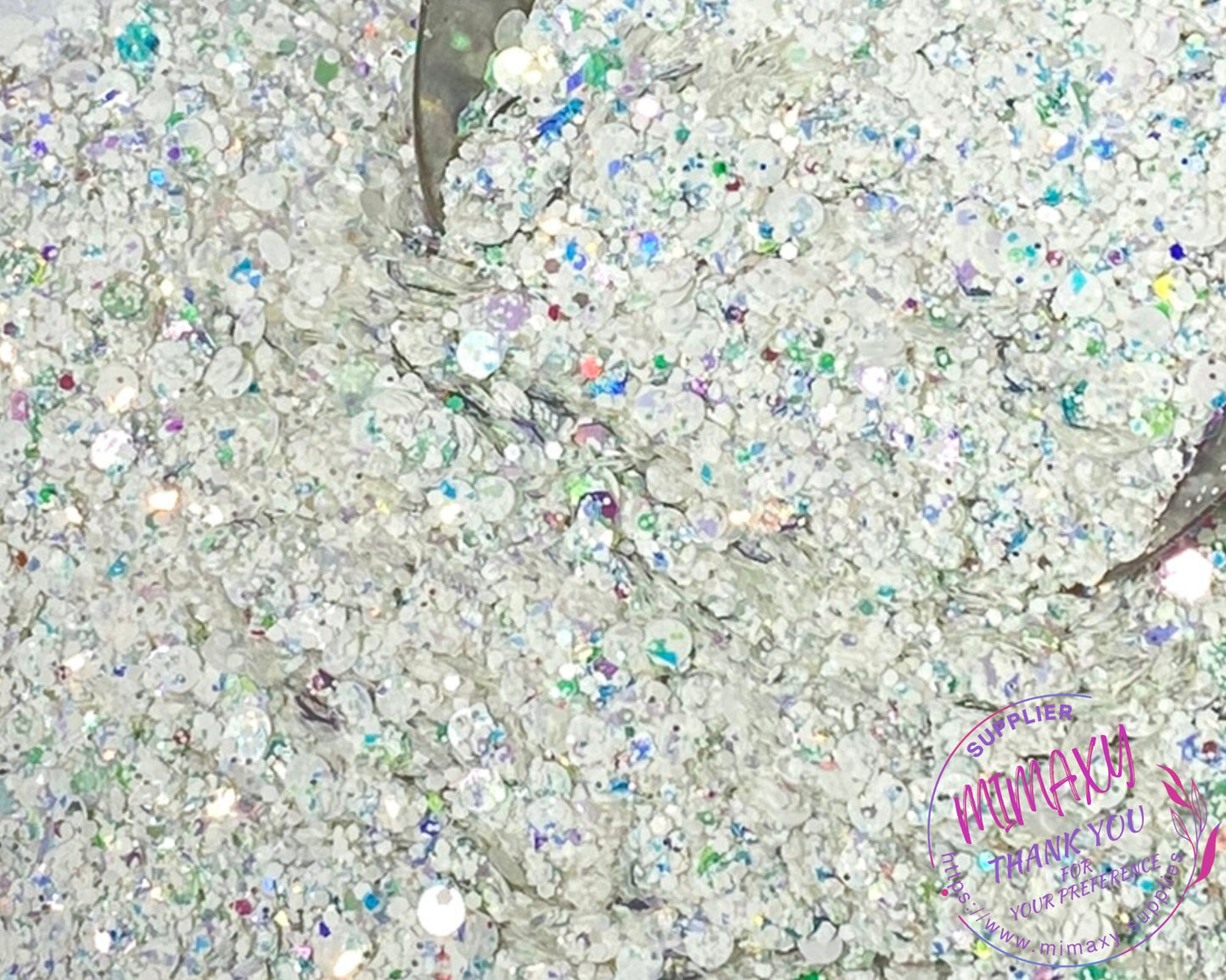 UNICORN Shaped Glitter, CHUNKY Glitter Mix, Cosmetic Glitter,Nail Art, Resin art,Snow Globe Tumbler,Craft, WHITE 004