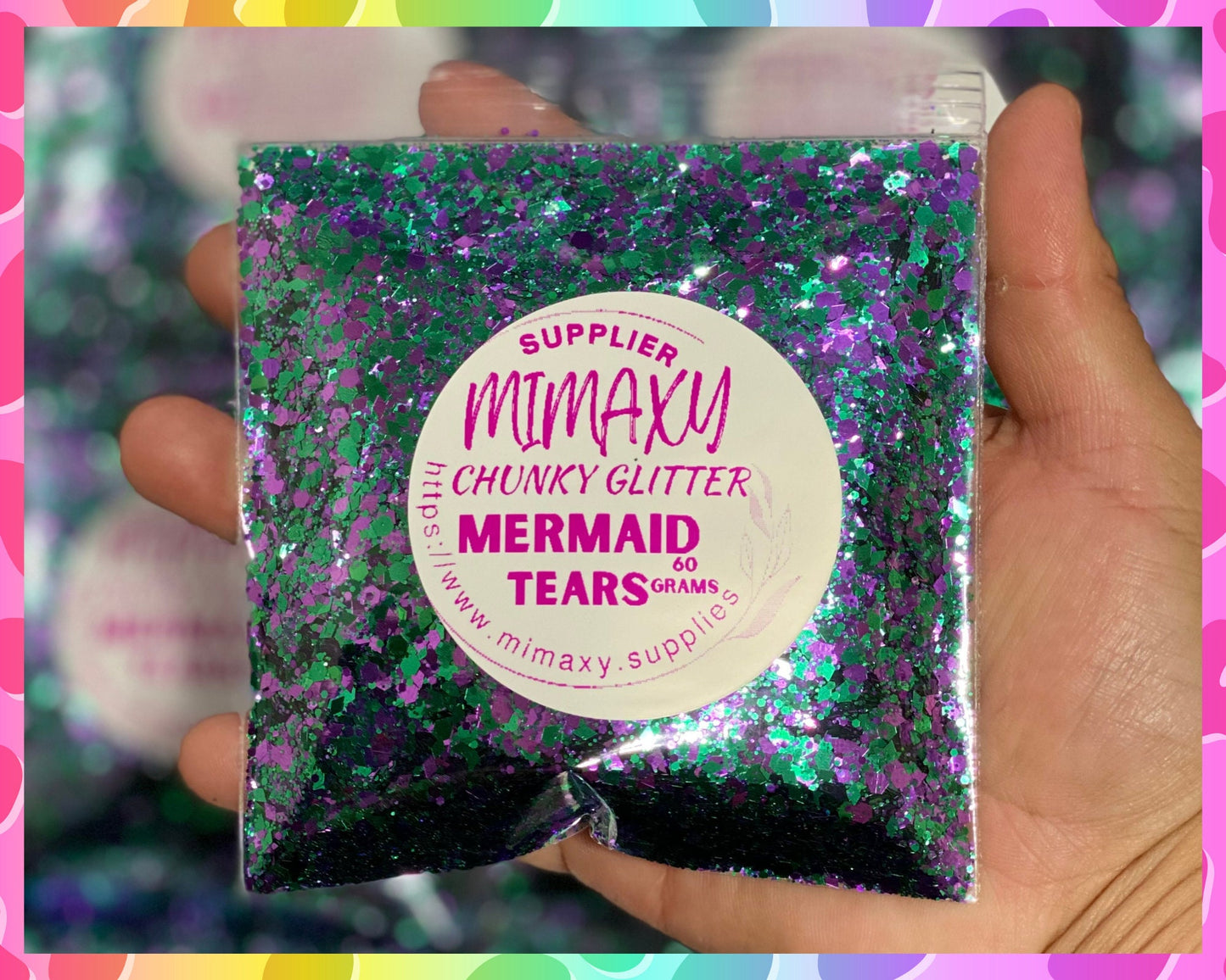 MERMAID TEARS, Shaped Glitter, CHUNKY Glitter Mix, Cosmetic Glitter,Nail Art, Resin art,Snow Globe Tumbler,Craft, Mix 012