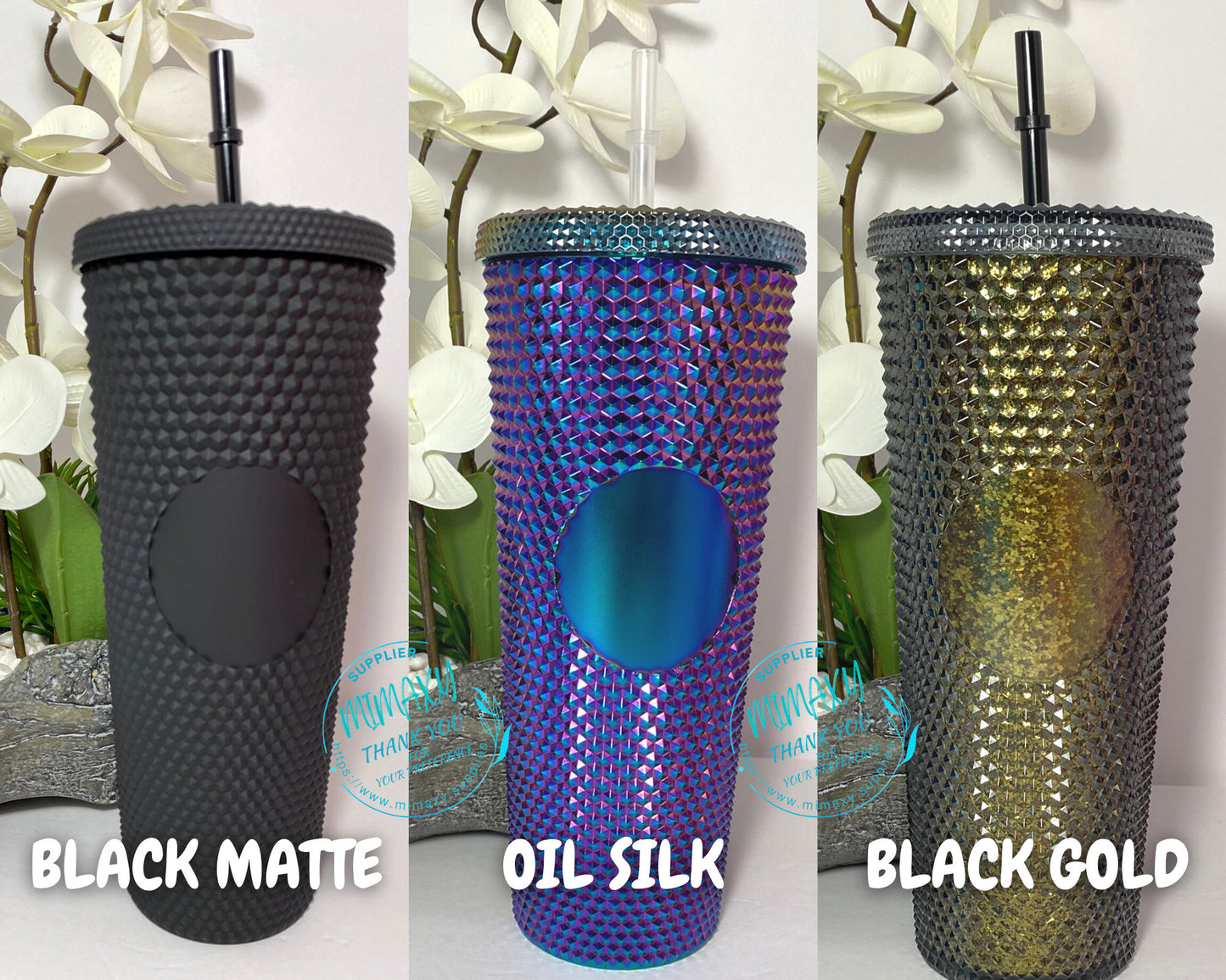 24oz. STUDDED TUMBLER / Spring Tumbler /Gift / Cup/ Blank Cup / Blank Tumbler / Coffee Shop Tumbler / Cold Cup / Customizable Logo /No Brand