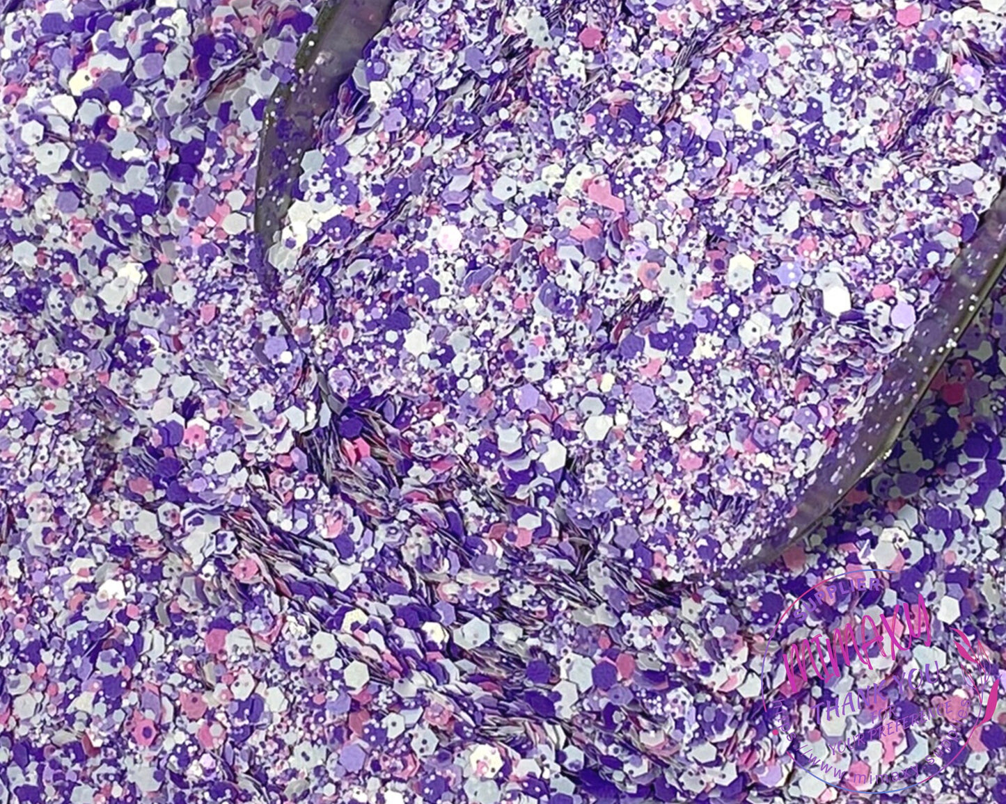 LILAC GARDEN, Shaped Glitter, CHUNKY Glitter Mix, Cosmetic Glitter,Nail Art, Resin art,Snow Globe Tumbler,Craft, Mix 016