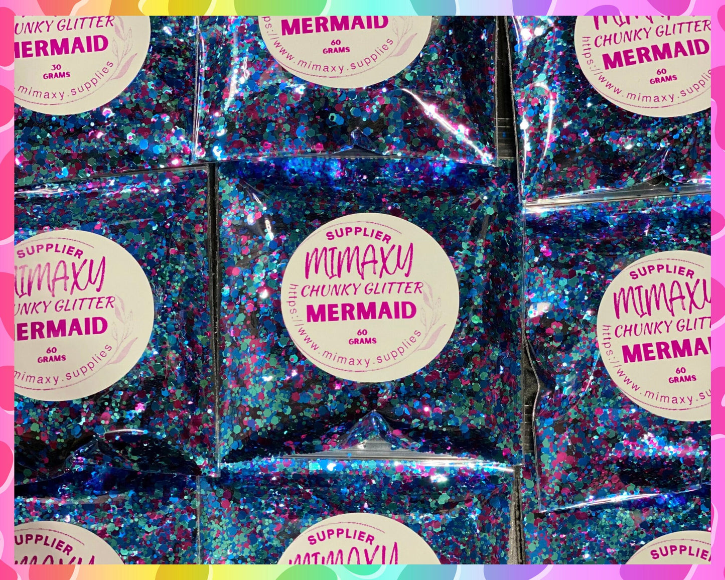 MERMAID, Shaped Glitter, CHUNKY Glitter Mix, Cosmetic Glitter,Nail Art, Resin art,Snow Globe Tumbler,Craft, Mix 009