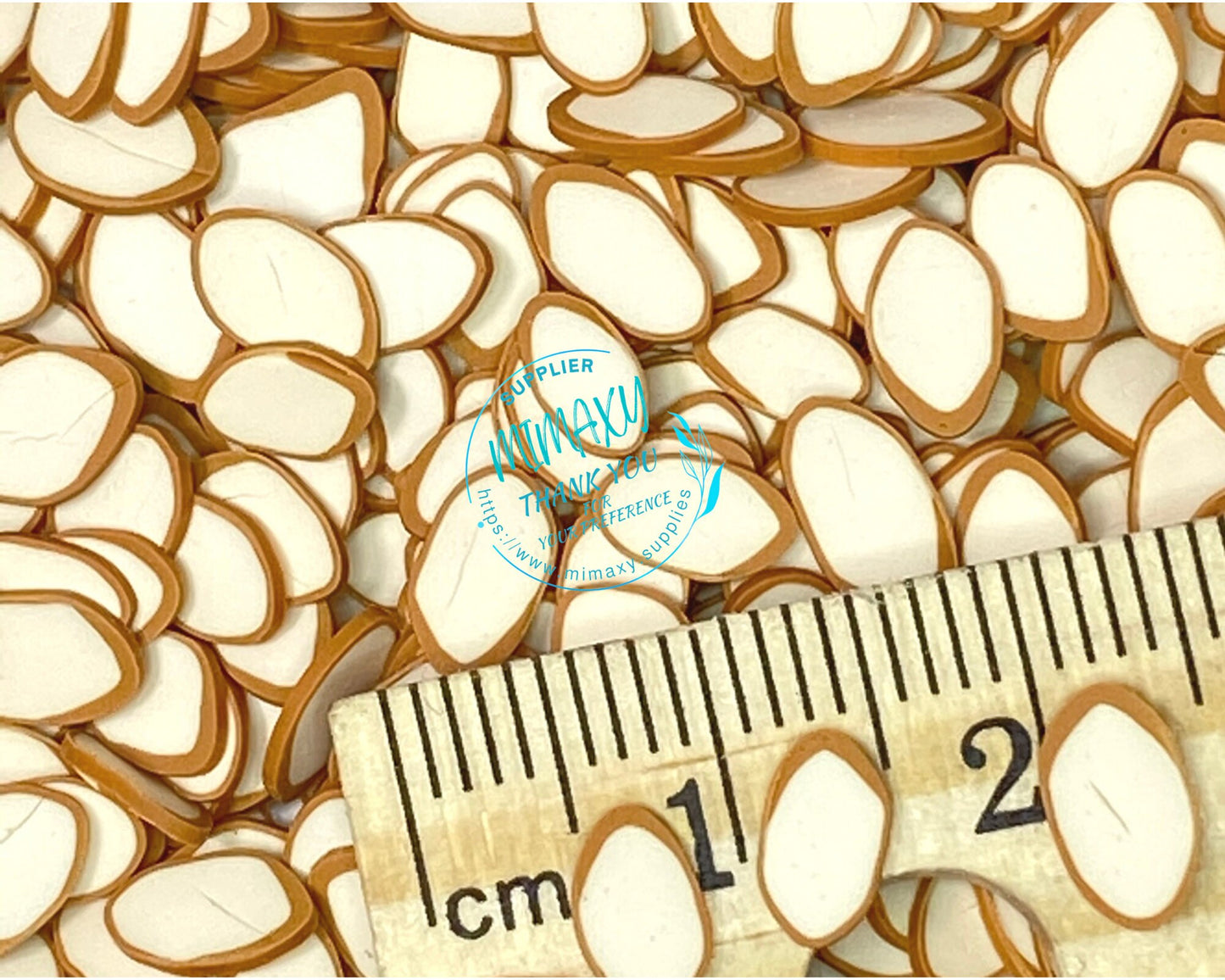 5mm ALMOND SLICES/ Healthy Food/Fake Sprinkle/Fimo/ Diy/Fake Food/Slime/Snow Globe Tumblers/Deco Topping/Fake Dessert, SALAD 003