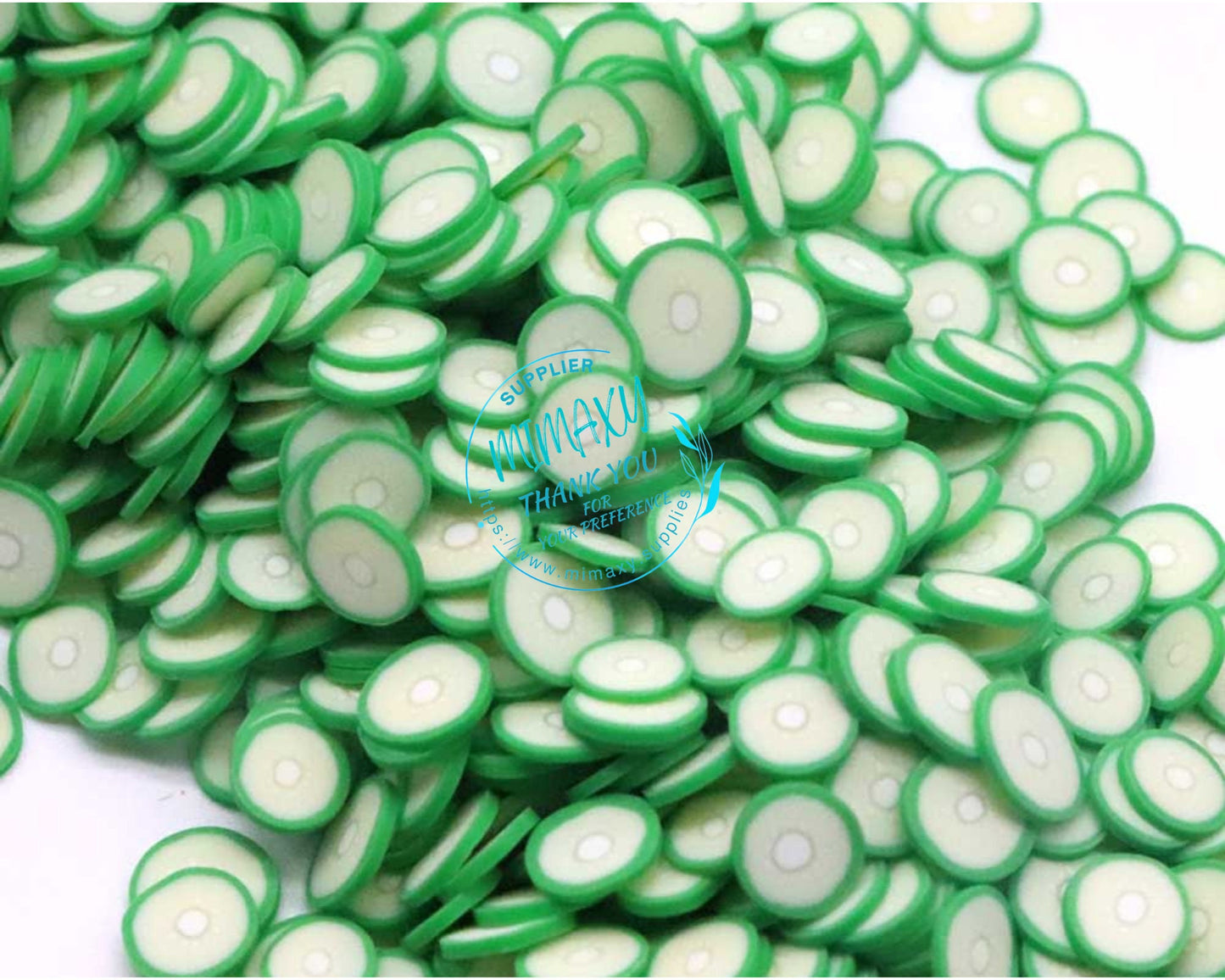 5mm CUCUMBER/ Healthy Food/Fake Sprinkle/Fimo/ DIY/Fake Food/Slime/Snow Globe Tumblers/Deco Topping/Fake Dessert, vegetable, SALAD 002