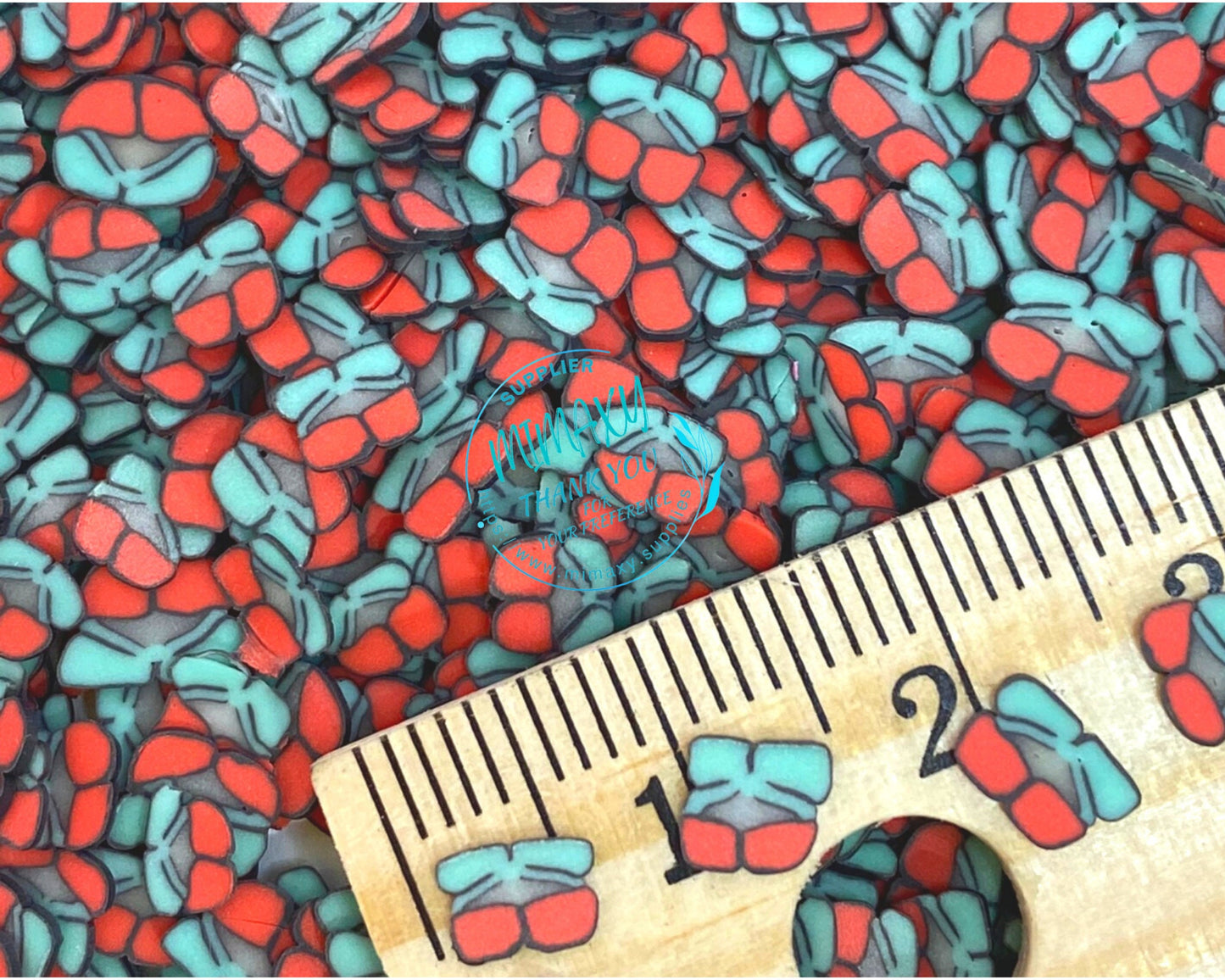 5mm CHERRY / Fruit Slices / healthy food / Polymer clay Slices / resin art / nail art / fimo / slime / snow globe tumbler / DIY / FRUIT 005