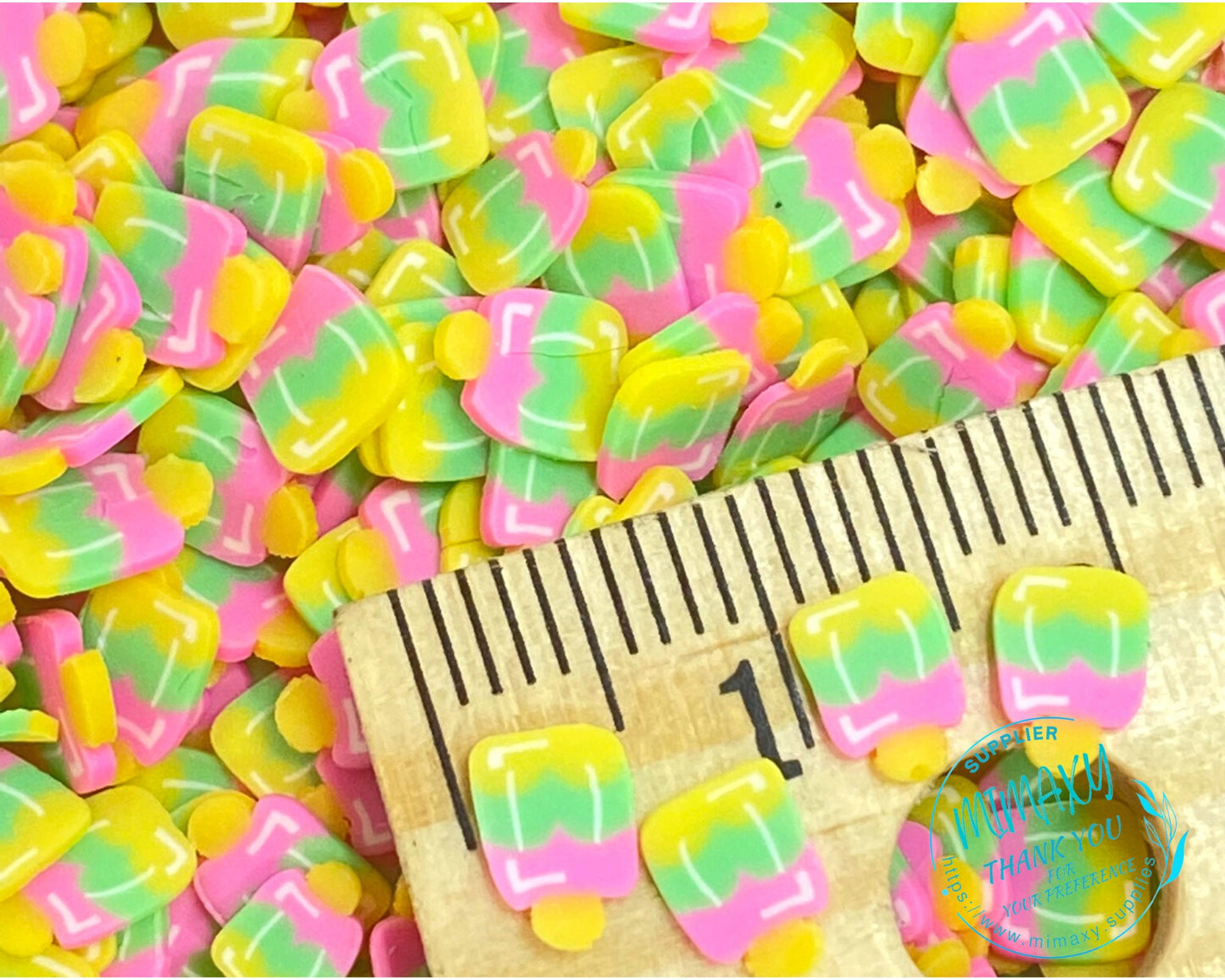 5mm  POPSICLE / Candies/ Polymer Clay Slices / resin art / nail art / snow globe tumbler / crafts /DIY / Cute / ice cream, DESSERT 002