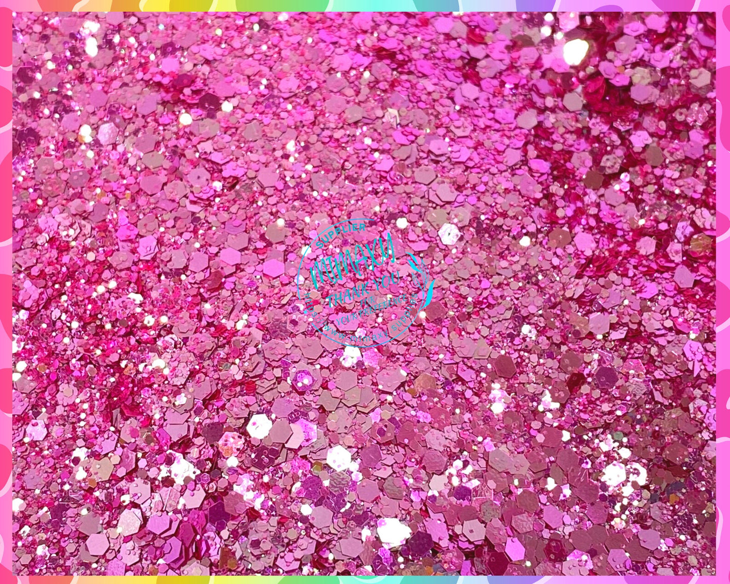 ROSE PINK, Shaped Glitter, Chunky Glitter Mix, Cosmetic Glitter,Nail Art, Resin art,Snow Globe Tumbler,Craft, Bright 006