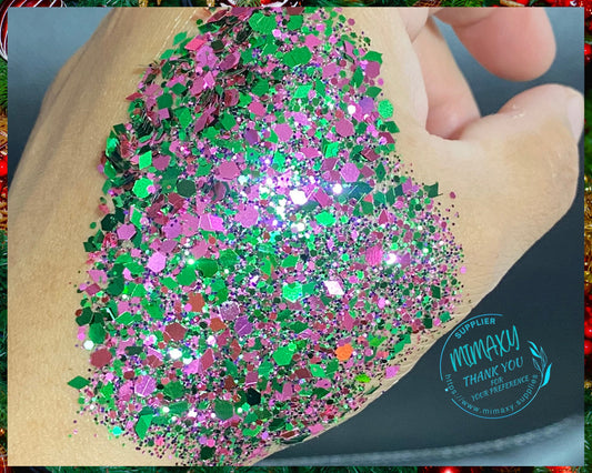 ROYAL CASINO & Violet Garden, Shaped Glitter, CHUNKY Glitter Mix, Cosmetic Glitter,Nail Art, Resin art,Snow Globe Tumbler,Craft, Mix 015