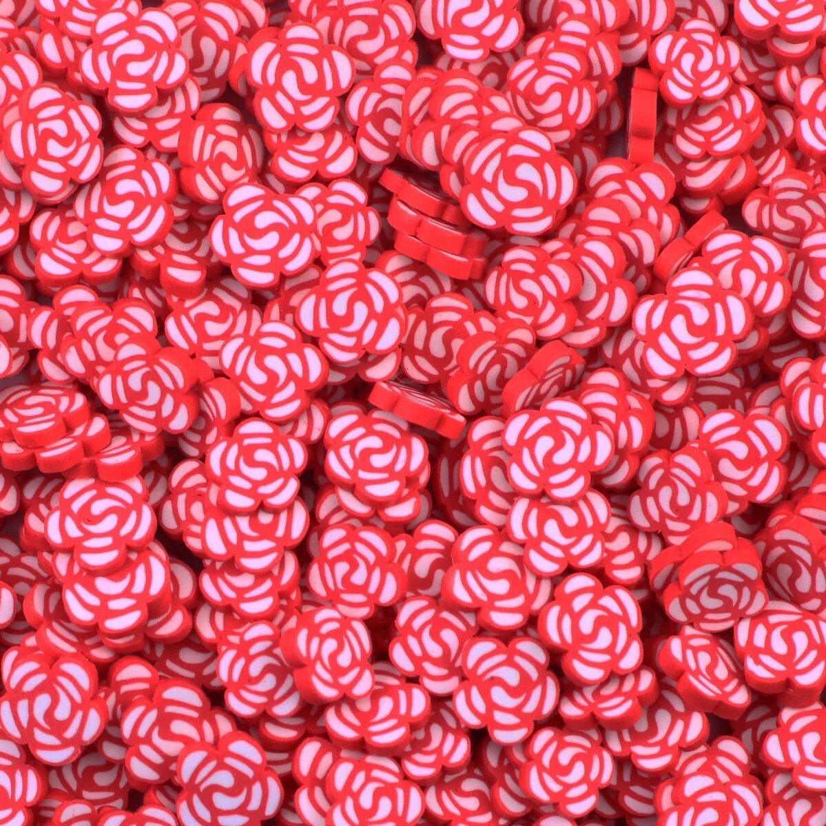 5mm RED ROSES, Polymer Clay Slices / resin art / nail art / snow globe tumbler / crafts / supplies / Diy / Cute / Flower, ROSES 002