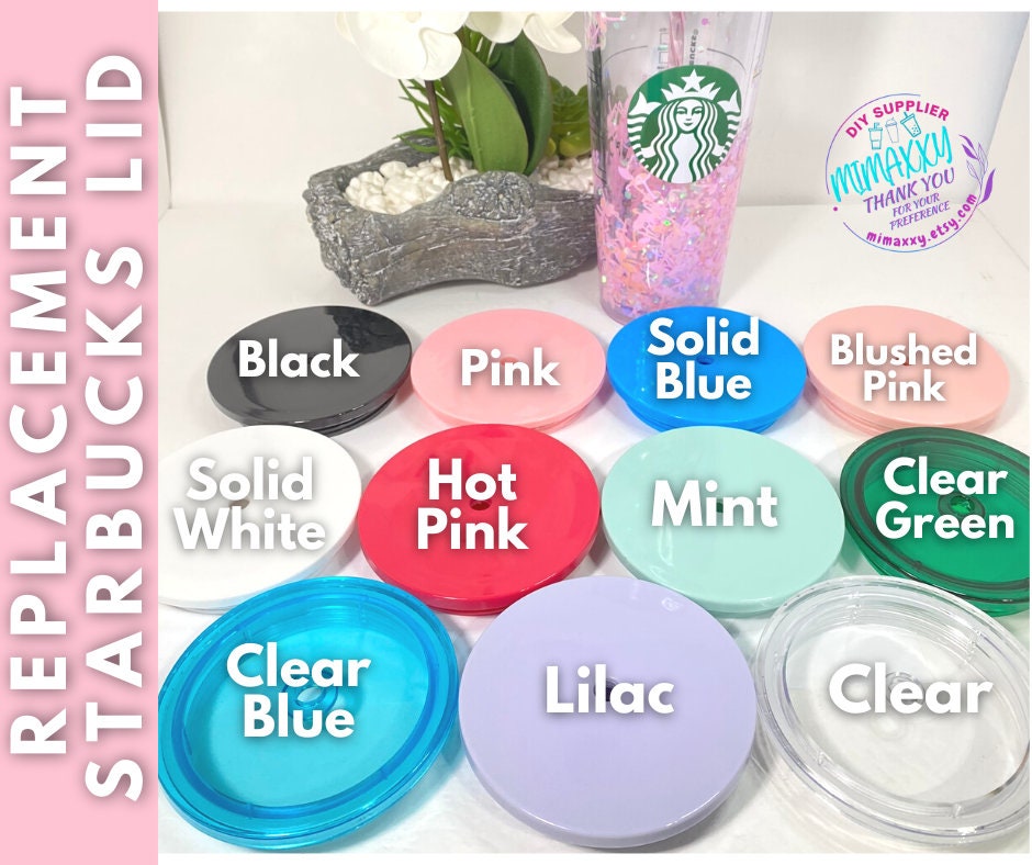 REPLACEMENT LID, Flat lid for Starbucks Venti Tumbler,fit 24oz and 16 oz, clear acrylic tumblers, double wall acrylic tumbler, replacement