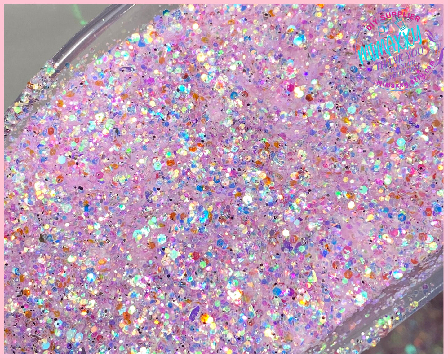 LAVENDER DIAMOND, Sparkling Opal Chunky Mixed Polyester Glitter, Cosmetic, body, Glitter,Nail, Art, Resin,Snow Globe Tumbler,Craft, Diamon 6