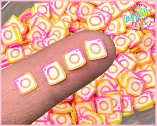 5mm SOCIAL NETWORK Icon /Fake Sprinkle/Fimo/ Diy / Fake Food/Slime/Snow Globe Tumblers/Deco Topping/Fake Dessert, EMOTICON 002