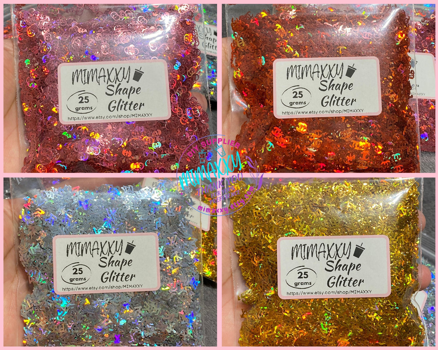 Shaped Glitter, Chunky Glitter Mix, Cosmetic Glitter, Body Painting,Nail Art, Resin art,Snow Globe Tumbler,Crafts, SHAPES