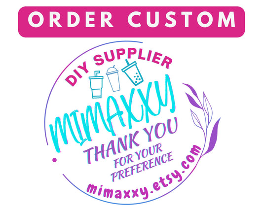 CUSTOM ORDER (Order will be tumblers, polymer clay slices, glitter, shape glitter, diy, supplies for crafts)