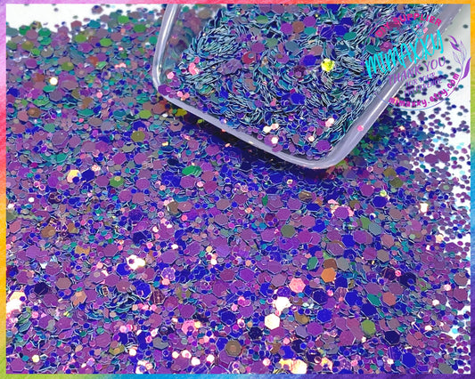 PURPLE CHAMELEON  ,Shaped Glitter, Chunky Glitter Mix, Cosmetic Glitter,Nail Art, Resin art,Snow Globe Tumbler,Craft, CHAMELEON 015