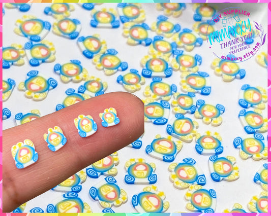 5mm CARRIAGE Princess, Blue Princess, Glass Slipper, Sprinkle Slime, Polymer Clay Slice Slices Fake Bake Nail Art Faux Craft , CARTOON 14