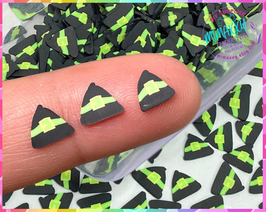 5mm Witches Hat, bat, Witches, evil eye, Sprinkle, Slime Polymer Clay Slices, Fake Bake Nail, Craft Ships, mix, death, HALLOWEEN 033