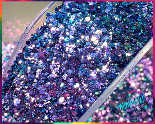 Purple Blue Chameleon  ,Shaped Glitter, Chunky Glitter Mix, Cosmetic Glitter,Nail Art, Resin art,Snow Globe Tumbler,Craft, CHAMELEON 011