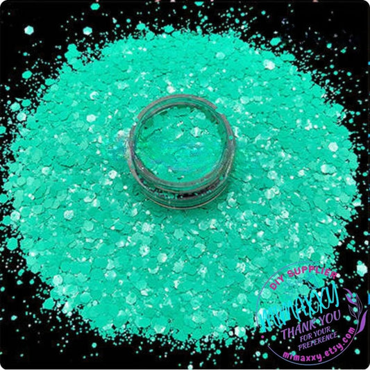 JADE MACAROON, Shaped Glitter, Chunky Glitter Mix, Cosmetic Glitter,Nail Art, Resin art,Snow Globe,Craft, pastel, macaron, HM 011