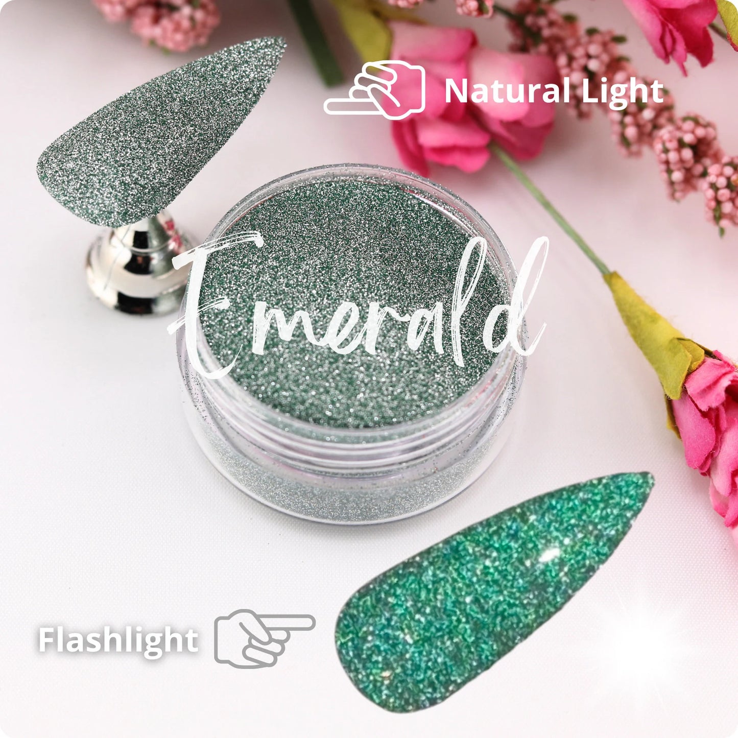 EMERALD Reflective Powder perfect for nails and crafts, 003