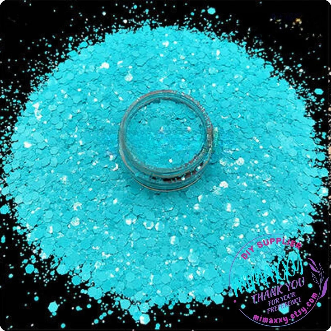 CELESTE MACAROON, Shaped Glitter, Chunky Glitter Mix, Cosmetic Glitter,Nail Art, Resin art,Snow Globe, YELLOW, iridescent, lemon, Matte Hm 013